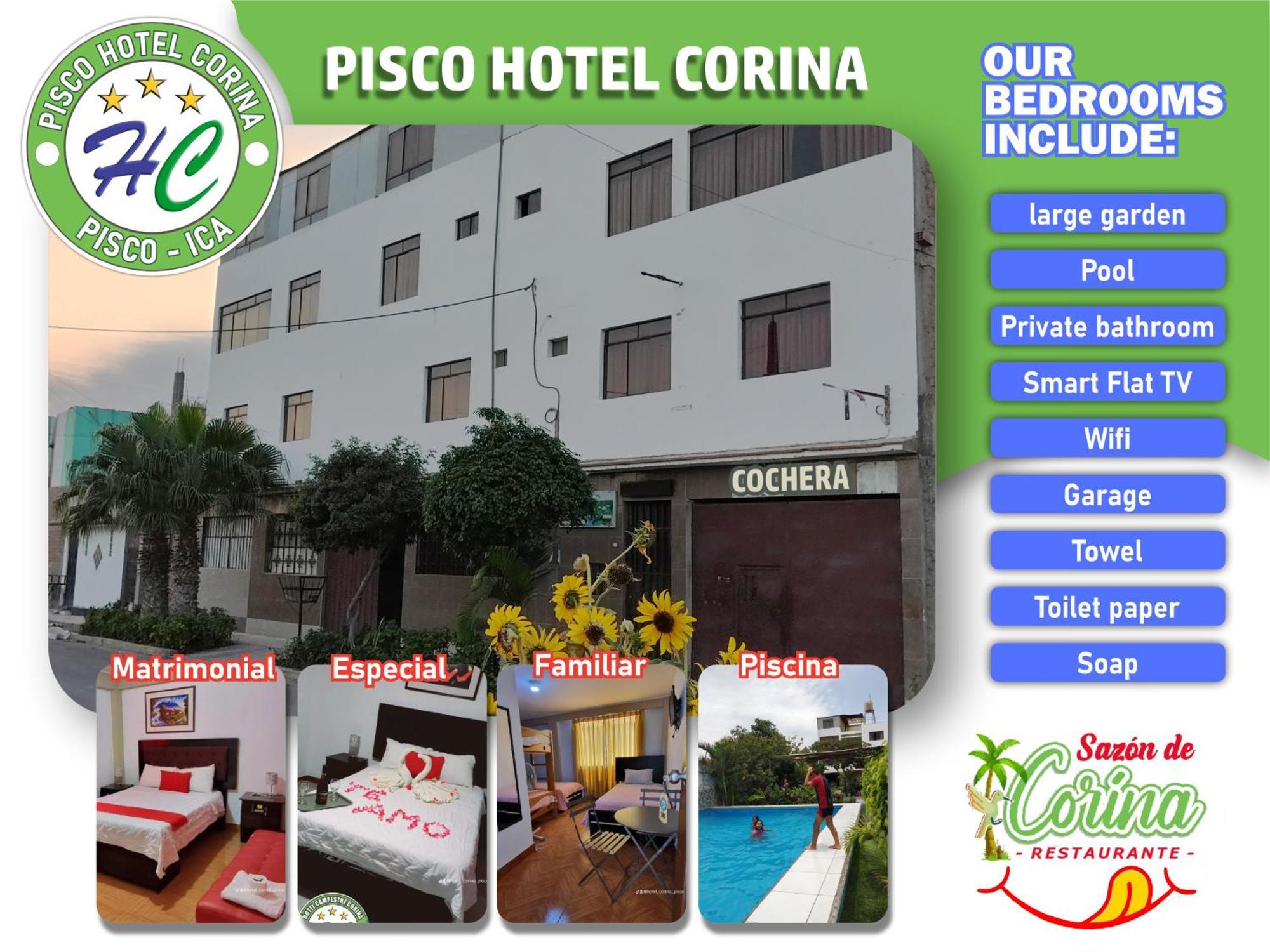 Pisco Hotel Corina Экстерьер фото